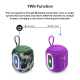 Enceinte Bluetooth Portable Avec Subwoofer LED Couleurs Et Super Bass TWS Autonomie Longue Durée Compatible Multi-Plateformes...