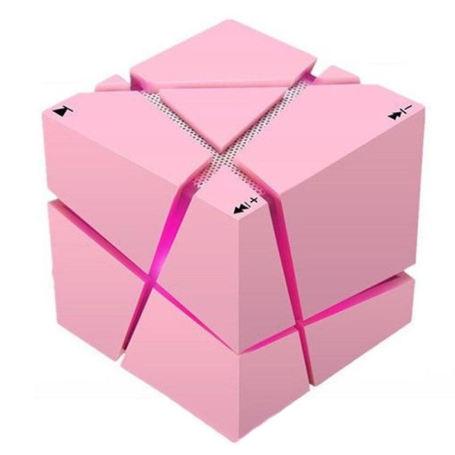 Mini Enceinte Bluetooth Design Cube Rubik Lumière RGB Commande Vocale Intelligente Son HD Anti-bruit - www.yonis-shop.com