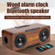 Enceinte Bluetooth Multifonction Réveil Design Bois Son 3D Puissance 24W Batterie Longue Durée - www.yonis-shop.com