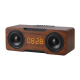 Enceinte Bluetooth Multifonction Réveil Design Bois Son 3D Puissance 24W Batterie Longue Durée - www.yonis-shop.com
