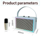 Enceinte Bluetooth Rétro Avec Effets Lumineux Colorés Et Microphone Haute Définition Son Puissant Et Connexion Stable - www.y...