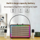 Enceinte Bluetooth Rétro Avec Effets Lumineux Colorés Et Microphone Haute Définition Son Puissant Et Connexion Stable - www.y...