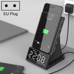 Enceinte Bluetooth Multifonction Avec Réveil Double Alarme Charge Sans Fil Radio FM Et Télécommande
