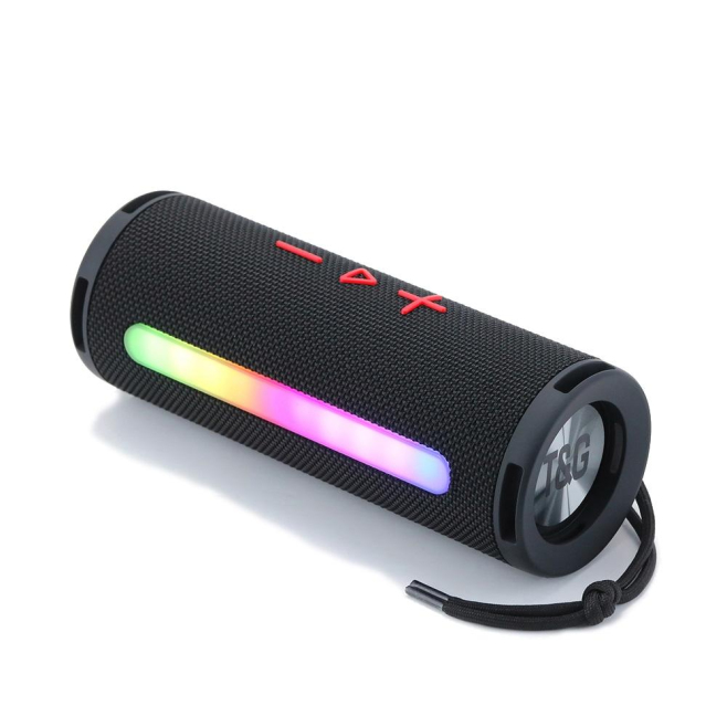 Enceinte Bluetooth 3D Stéréo Portable Subwoofer 10W Avec Lumière LED RGB Support FM Carte TF Appels Clairs - www.yonis-shop.com