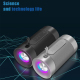 Enceinte Bluetooth Portable Ultime Jaune Subwoofer Sans Fil Avec Effets Lumineux RGB et Autonomie 4h - www.yonis-shop.com