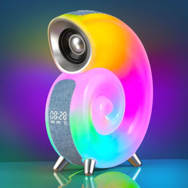 Réveillez-Vous Avec StyleEnceinte Bluetooth Intelligente Forme Coquillage Avec Contrôle APP Et Bruits Blancs - www.yonis-shop...