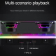 Enceinte Bluetooth Sans Fil Subwoofer Effets Lumineux Couleurs Support USB Compatible Multi-Scénarios Autonomie 1200mAh - www...
