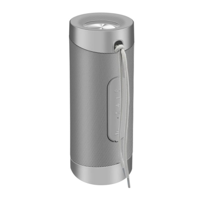 Enceinte Bluetooth Portable Ultime Argent Gris Effet Lumineux RGB Autonomie 4h Subwoofer Puissant - www.yonis-shop.com