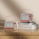 Réveil Rétro Portable Enceinte Bluetooth Haut-Parleur Étanche IPX5 Son Puissant 3W - www.yonis-shop.com