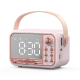 Réveil Rétro Portable Enceinte Bluetooth Haut-Parleur Étanche IPX5 Son Puissant 3W - www.yonis-shop.com