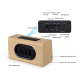 Enceinte Bluetooth Bois Double Haut-Parleurs Autonomie 8h Son Stéréo Micro Intégré - www.yonis-shop.com