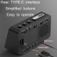 Enceinte Bluetooth Réveil Bureau Radio FM Chargeur USB Écran LCD Prise EU - www.yonis-shop.com