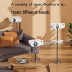 Support Trépied Vidéoprojecteur Bureau Maison Rotatif 360° Télescopique Charge 6kg Base Stable - www.yonis-shop.com