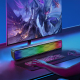 Enceinte Bluetooth Lumineuse RGB Effet Sonore Stéréo Et Basses Puissantes Avec Commandes Indépendantes Et Modes De Lecture Mu...
