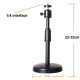 Trépied Vidéoprojecteur Polyvalent Réglable et Détachable avec Base en Métal et Support Caméra Hauteur Max 30cm - www.yonis-s...