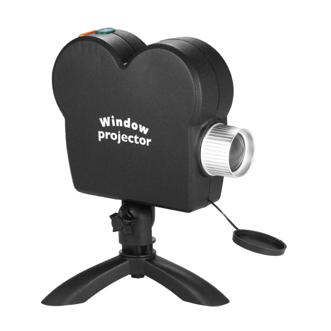 Mini Videoprojecteur Laser avec 12 Films Intégrés Et Ecran De Projection 4x6 Pieds - www.yonis-shop.com