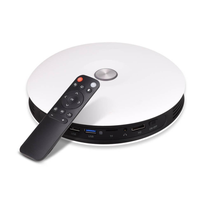 Vidéoprojecteur Android LED HD 720P Luminosité 3000 Lumens Contraste Élevé 4000:1 Home Cinéma Portable Wi-Fi Bluetooth - www....