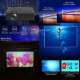 Videoprojecteur LED HD Multimédia 1024x600 Support 1080P USB SD HDMI VGA IR Écran 34-130 Pouces Lumineux 40 ANSI Contrasté 80...