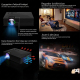 Videoprojecteur LED HD Multimédia 1024x600 Support 1080P USB SD HDMI VGA IR Écran 34-130 Pouces Lumineux 40 ANSI Contrasté 80...