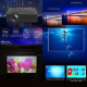 Videoprojecteur LED HD Multimédia 1024x600 Support 1080P USB SD HDMI VGA IR Écran 34-130 Pouces Lumineux 40 ANSI Contrasté 80...
