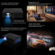 Videoprojecteur LED HD Multimédia 1024x600 Support 1080P USB SD HDMI VGA IR Écran 34-130 Pouces Lumineux 40 ANSI Contrasté 80...
