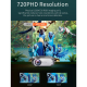 Videoprojecteur LED HD 720P 200 ANSI Lumineux Home Cinema Connexion Sans Fil HDMI VGA USB - www.yonis-shop.com