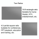 Écran de Projection Pliable Métal Anti-Lumière HD 72 Pouces pour Vidéoprojecteur 4K Home Cinéma et Conférences Portable et Fa...
