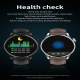 Montre Connectée Élégante Avec Bracelet En Cuir Écran Couleur 1.36 Pouces Surveillance Cardiaque Et Pression Artérielle Étanc...