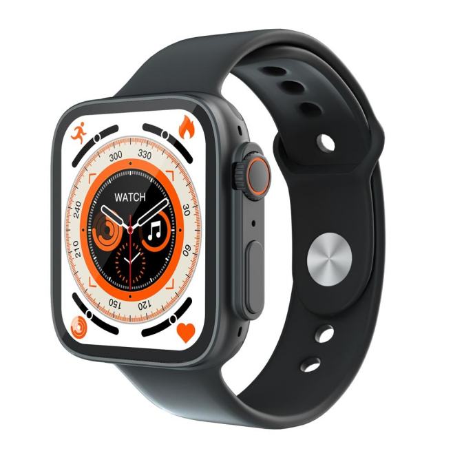 Montre Connectée Ultra Intelligente 1.81 Pouces Écran Couleur Surveillance Cardiaque Pression Artérielle Étanchéité Charge Sa...