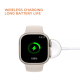 Montre Connectée Ultra Smart Écran Couleur 2.05 Pouces Surveillance Cardiaque Tension Artérielle IP67 Bluetooth 5.0 Charge Sa...