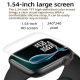 Montre Connectée Étanche avec Surveillance Cardiaque et Pression Artérielle Écran Coloré 1.44 Pouces Bluetooth Compatibilité ...