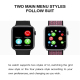 Montre Connectée Rose Écran Coloré 1.54 Pouces Surveillance Cardiaque Et Pression Artérielle Étanche Bluetooth Musique Notifi...
