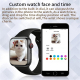 Montre Connectée Rose Écran Coloré 1.54 Pouces Surveillance Cardiaque Et Pression Artérielle Étanche Bluetooth Musique Notifi...