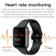 Montre Connectée Rose Écran Coloré 1.54 Pouces Surveillance Cardiaque Et Pression Artérielle Étanche Bluetooth Musique Notifi...