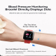 Montre Connectée Smart IP67 Étanche Avec Moniteur De Fréquence Cardiaque Tension Artérielle Et Oxygène Du Sang Rappel D'appel...