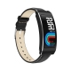 Bracelet Connecté Élégant en Cuir avec Appel BT et Suivi Santé Écran TFT 1.14 Pouces Autonomie 60h Compatible iOS Android - w...