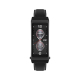Bracelet Connecté Élégant en Cuir avec Appel BT et Suivi Santé Écran TFT 1.14 Pouces Autonomie 60h Compatible iOS Android - w...