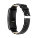 Bracelet Connecté Élégant en Cuir avec Appel BT et Suivi Santé Écran TFT 1.14 Pouces Autonomie 60h Compatible iOS Android - w...