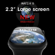 Montre Connectée Intelligente Étanche IP68 Avec Suivi Cardiaque Et Tension Artérielle Écran Couleur 2.2 Pouces Fonctions Mult...