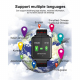 Montre Connectée IP67 Étanche Écran Couleur TFT IPS 1.3 Pouces Avec Suivi de la Santé et Notifications Smartphones - www.yoni...