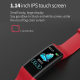 Bracelet Connecté Étanche IP67 Écran IPS 1.14 Pouces Moniteur de Fréquence Cardiaque Tension Artérielle Sommeil et Cycle Fémi...