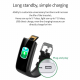 Bracelet Connecté Étanche IP67 Écran IPS 1.14 Pouces Moniteur de Fréquence Cardiaque Tension Artérielle Sommeil et Cycle Fémi...