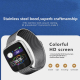 Montre Connectée OLED 1.3 Pouces Étanche IP67 Bracelet Nylon Avec Surveillance Fréquence Cardiaque Modes Sportifs Notificatio...