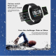 Montre Connectée OLED 1.3 Pouces Étanche IP67 Bracelet Nylon Avec Surveillance Fréquence Cardiaque Modes Sportifs Notificatio...