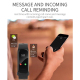Bracelet Connecté Étanche IP67 Écran Couleur IPS Suivi Activité et Sommeil Rappel Appel Moniteur Cardio Compatible Android iO...