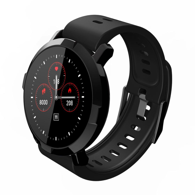 Montre Connectée Étanche IP67 Avec Écran TFT Couleur Suivi Santé et Sports Modes Multiples Bleu Ciel