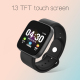 Bracelet Connecté Étanche IP67 Écran Tactile 1.28 Pouces Moniteur de Sommeil Fréquence Cardiaque et Pression Artérielle Compa...
