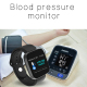 Bracelet Connecté Étanche IP67 Écran Tactile 1.28 Pouces Moniteur de Sommeil Fréquence Cardiaque et Pression Artérielle Compa...