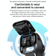 Montre Connectée Bluetooth 1.69 Pouces Écran HD Suivi Sommeil Tension Artérielle Fréquence Cardiaque Bracelet Intelligent Noi...