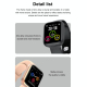 Montre Connectée Bluetooth 1.69 Pouces Écran HD Suivi Sommeil Tension Artérielle Fréquence Cardiaque Bracelet Intelligent Noi...